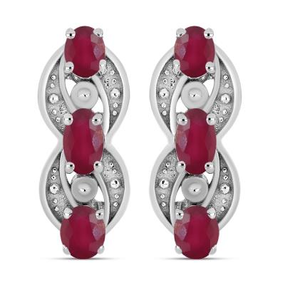 BUY NATURAL TANZANITE GEMSTONE EARRING IN 925 SILVER 